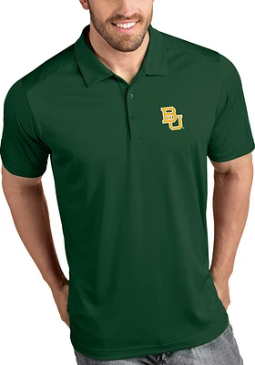 Antigua Baylor Bears Mens Green Tribute Short Sleeve Polo