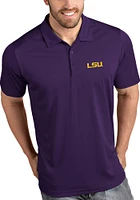 Antigua LSU Tigers Mens Purple Tribute Short Sleeve Polo