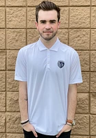 Antigua Sporting Kansas City Mens White Tribute Short Sleeve Polo