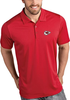Antigua Kansas City Chiefs Mens Tribute Short Sleeve Polo