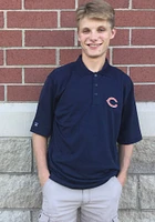 Antigua Chicago Bears Mens Navy Blue Tribute Short Sleeve Polo