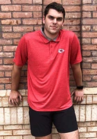 Antigua Kansas City Chiefs Mens Red Striker Short Sleeve Polo