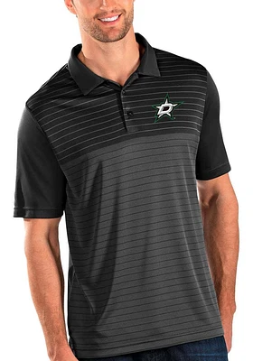Antigua Dallas Stars Mens Black Relay Short Sleeve Polo
