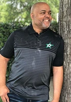 Antigua Dallas Stars Mens Black Relay Short Sleeve Polo