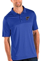 Antigua St Louis Blues Mens Blue Relay Short Sleeve Polo