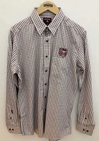 Antigua Missouri State Bears Mens Maroon Structure Long Sleeve Dress Shirt