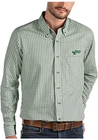 Antigua North Texas Mean Green Mens Structure Long Sleeve Dress Shirt