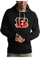 Antigua Cincinnati Bengals Mens Victory Logo Long Sleeve Hoodie