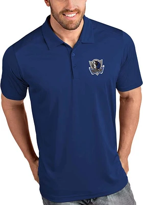 Antigua Dallas Mavericks Mens Blue Tribute Short Sleeve Polo