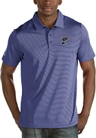 Antigua St Louis Blues Mens Blue Quest Short Sleeve Polo