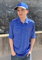 Antigua St Louis Blues Mens Blue Quest Short Sleeve Polo