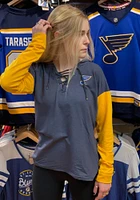 Antigua St Louis Blues Womens Navy Blue Amaze Hooded Sweatshirt