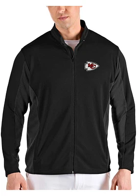 Antigua Kansas City Chiefs Mens Black Passage Light Weight Jacket