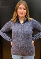 Antigua St Louis Blues Womens Navy Blue Fortune Qtr Zip