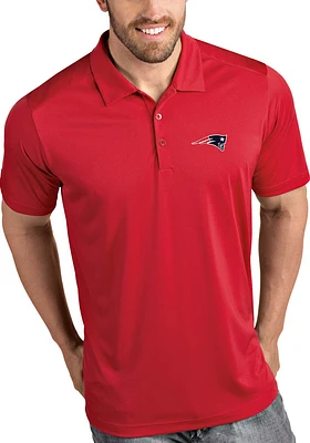 Antigua New England Patriots Mens Tribute Short Sleeve Polo