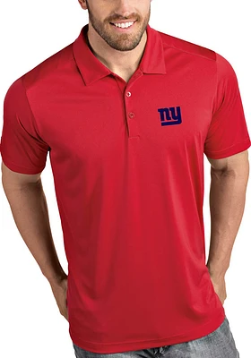 Antigua New York Giants Mens Tribute Short Sleeve Polo