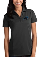 Antigua Carolina Panthers Womens Tribute Short Sleeve Polo Shirt