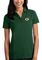 Antigua Green Bay Packers Womens Tribute Short Sleeve Polo Shirt