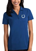 Antigua Indianapolis Colts Womens Tribute Short Sleeve Polo Shirt