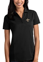 Antigua New Orleans Saints Womens Tribute Short Sleeve Polo Shirt