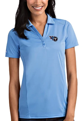 Antigua Tennessee Titans Womens Tribute Short Sleeve Polo Shirt