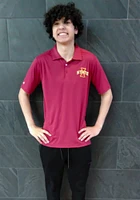 Antigua Iowa State Cyclones Mens Cardinal Tribute Short Sleeve Polo