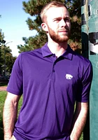 Antigua K-State Wildcats Mens Purple Tribute Short Sleeve Polo