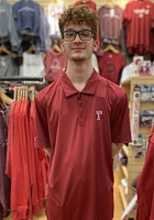 Antigua Temple Owls Mens Cardinal Tribute Short Sleeve Polo