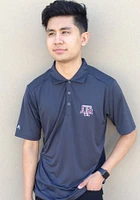 Antigua Texas A&M Aggies Mens Charcoal Tribute Short Sleeve Polo