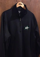 Antigua Dallas Stars Mens Black Leader Long Sleeve Qtr Zip Pullover