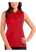 Antigua St Louis Cardinals Womens Tribute Sleeveless Polo Shirt