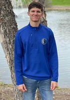Antigua Dallas Mavericks Mens Generation Long Sleeve Qtr Zip Pullover