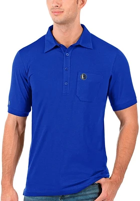 Antigua Dallas Mavericks Mens Blue Memento Short Sleeve Polo