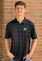 Antigua Dallas Stars Mens Black Compass Short Sleeve Polo