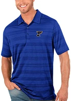 Antigua St Louis Blues Mens Blue Compass Short Sleeve Polo