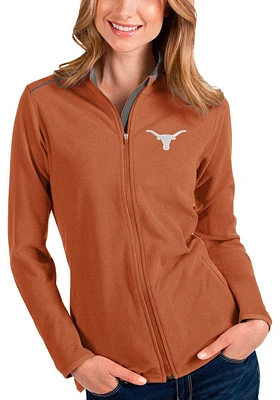 Antigua Texas Longhorns Womens Burnt Orange Glacier Light Weight Jacket