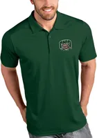 Antigua Ohio Bobcats Mens Green Tribute Short Sleeve Polo