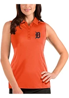 Antigua Detroit Tigers Womens Tribute Sleeveless Polo Shirt