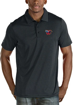 Antigua Wichita Wind Surge Mens Navy Blue Quest Short Sleeve Polo