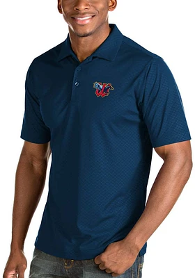 Antigua Wichita Wind Surge Mens Navy Blue Inspire Short Sleeve Polo