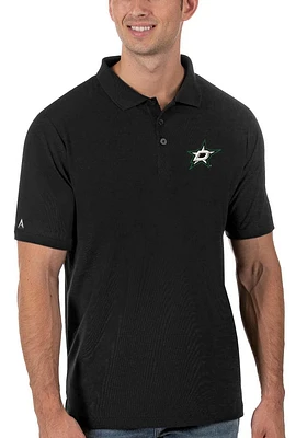 Antigua Dallas Stars Mens Legacy Pique Short Sleeve Polo