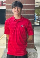 Antigua Cleveland Guardians Mens Red Compass Short Sleeve Polo