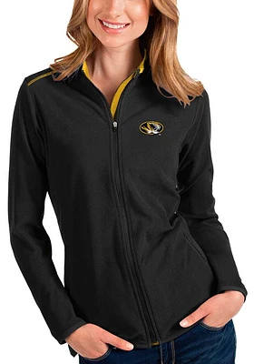 Antigua Missouri Tigers Womens Black Glacier Fleece Light Weight Jacket