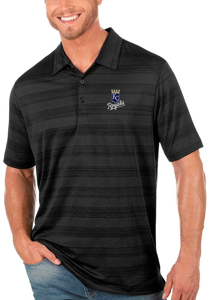 Antigua Kansas City Royals Mens Compass Short Sleeve Polo