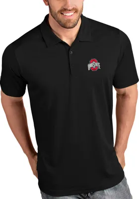 Antigua Ohio State Buckeyes Mens Tribute Short Sleeve Polo