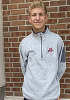 Antigua Ohio State Buckeyes Mens Grey Fortune Long Sleeve Qtr Zip Pullover