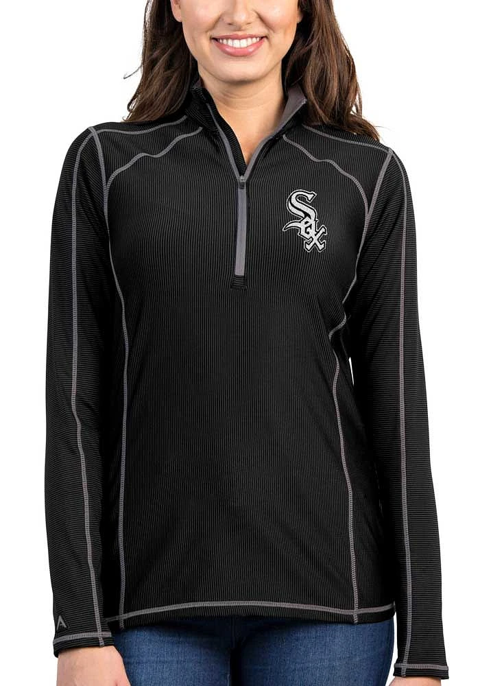 Antigua Chicago White Sox Womens Tempo Qtr Zip Pullover