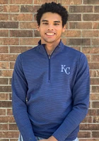Antigua Kansas City Royals Mens Blue Chalet Long Sleeve Qtr Zip Pullover