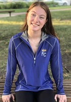 Antigua Kansas City Royals Womens Tempo Qtr Zip Pullover