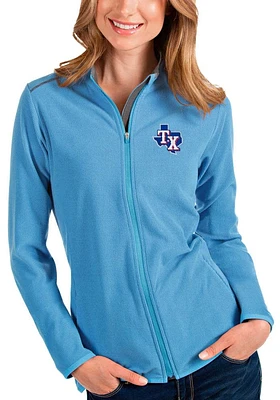Antigua Texas Rangers Womens Light Blue Glacier Weight Jacket